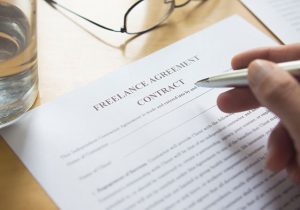 NYC City Law requires written contracts for freelance workers.